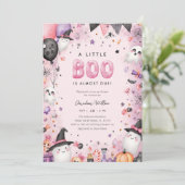 小さなブハロウィーンベイビーシャワー招待状 招待状 (スタンド正面)