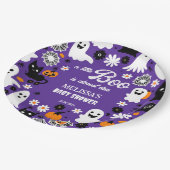 小さなブハロウィーンベイビーシャワー食器 ペーパープレート (アングル)
