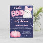 小さなブハロウィーンベビーガール幽霊ベビーシャワーI 招待状 (スタンド正面)