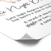 小さなブハロウィーン夜遅くのおむつ ポスター (角)