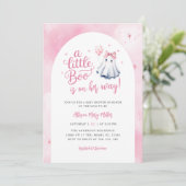 小さなブハロウィーン幽霊赤ちゃんシャワー 招待状 (スタンド正面)