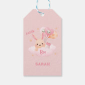 小さなブピンクのハロウィーンの赤ちゃんシャワー ギフトタグ (裏面)