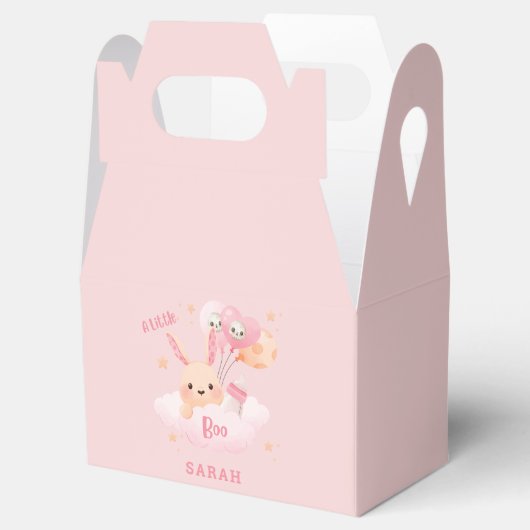 小さなブピンクのハロウィーンの赤ちゃんシャワー フェイバーボックス (オープン)