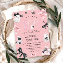 小さなブピンクのハロウィーン女の子の赤ちゃんシャワー