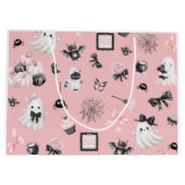 小さなブピンクハロウィーン ラージペーパーバッグ (裏面)