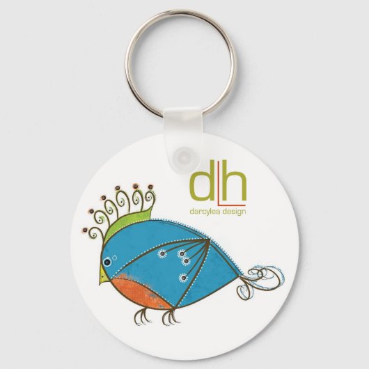 小さなブルーバードキーチェーン キーホルダー (正面)