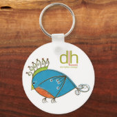 小さなブルーバードキーチェーン キーホルダー (正面)