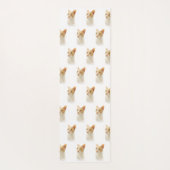 小さなブロンディ疑問に思ネコ ヨガマット (裏面)