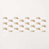 小さなブロンディ疑問に思ネコ ヨガマット (正面(横))