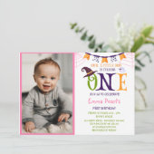 小さなブワンターニングハロウィンフォト誕生日 招待状 (スタンド正面)