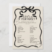 小さなブーあなたの財布のゲームカードに何が 招待状 (正面)