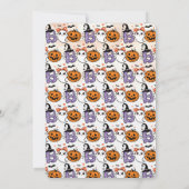 小さなブーおばけのかぼちゃ ハロウィン 招待状 (裏面)