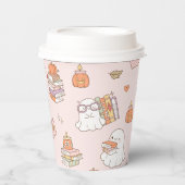 小さなブーお洒落ピンクの本の赤ちゃん 紙コップ (正面)