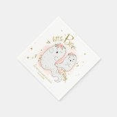 小さなブーかわいいハロウィーンの女の子の赤ちゃんシャワー スタンダードカクテルナプキン (角)