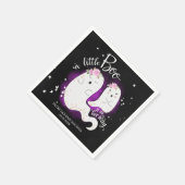 小さなブーかわいいハロウィーンの女の子の赤ちゃんシャワー スタンダードカクテルナプキン (角)