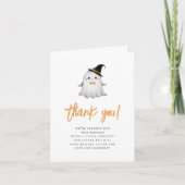 小さなブーかわいいハロウィーンサンキューカード サンキューカード (正面)