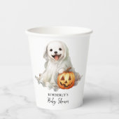 小さなブーかわいいハロウィーンシンプルの赤ちゃんシャワー 紙コップ (正面)