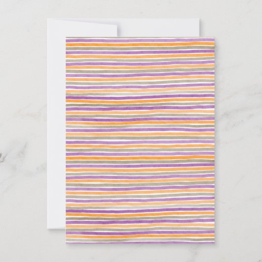 小さなブーかわいいハロウィーンテーマ秋赤ちゃんシャワー 招待状 (裏面)