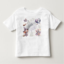 小さなブーかわいい不気味ハロウィーン誕生日Tシャツ トドラーTシャツ