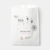 小さなブーかわいい幽霊ハロウィンベビーガールシャワー フェイバーバッグ (正面)