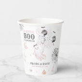 小さなブーかわいい幽霊ハロウィンベビーガールシャワー 紙コップ (正面)