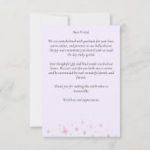 小さなブーかわいい幽霊ハロウィーンの赤ちゃんシャワー サンキューカード (裏面)