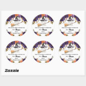 小さなブーかわいい幽霊ハロウィーン赤ちゃんシャワー ラウンドシール (シート)