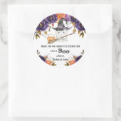 小さなブーかわいい幽霊ハロウィーン赤ちゃんシャワー ラウンドシール (バッグ)