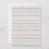 小さなブーかわいい幽霊赤ちゃんシャワー 招待状 (裏面)