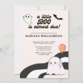 小さなブーかわいい赤ちゃんシャワー 招待状 (正面)