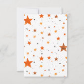 小さなブーかわいい&ハロウィン不気味の赤ちゃんシャワー サンキューカード (裏面)