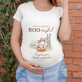小さなブーがやってくる ウエスタンハロウィン ベビーシャワー Tシャツ