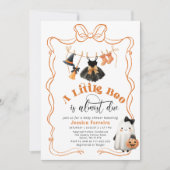 小さなブーがデューボウの洗濯の赤ちゃんシャワー 招待状 (正面)