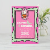 小さなブーがブランチの赤ちゃんシャワーを醸造している 招待状 (スタンド正面)