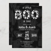 小さなブーが幽霊赤ちゃんシャワー招待状 招待状 (正面/裏面)