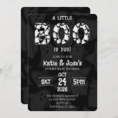 小さなブーが幽霊赤ちゃんシャワー招待状 招待状 (正面/裏面)