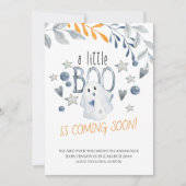 小さなブーが来もうすぐ妊娠する 案内状 (正面)