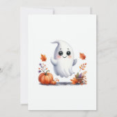 "小さなブーちゃんがやってくる" ハロウィンベビーシャワー 招待状 (裏面)