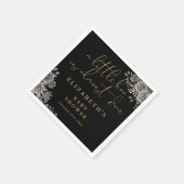 小さなブーのゴシック様式のフローラのベビーシャワー スタンダードカクテルナプキン (角)