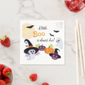 小さなブーのハロウィンのための紙ナプキンベビーシャワー スタンダードカクテルナプキン (インサイチュ)