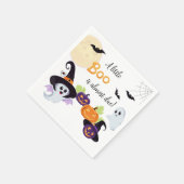 小さなブーのハロウィンのための紙ナプキンベビーシャワー スタンダードカクテルナプキン (角)