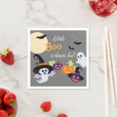 小さなブーのハロウィンのための紙ナプキンベビーシャワー スタンダードカクテルナプキン (インサイチュ)