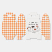 小さなブーのハロウィーンの赤ちゃんシャワーお願いボックス フェイバーボックス (見開き)