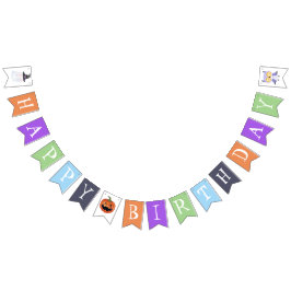 小さなブーのハロウィーンの赤ちゃんシャワーのバンティングのフラグ バンティングフラッグ