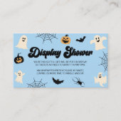 小さなブーのハロウィーンの赤ちゃんシャワー表示シャワー エンクロージャーカード (正面)