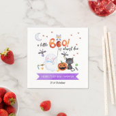 小さなブーのハロウィーンの赤ちゃんシャワー スタンダードカクテルナプキン (インサイチュ)