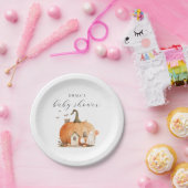 小さなブーのハロウィーンの赤ちゃんシャワー ペーパープレート (パーティー)