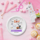 小さなブーのハロウィーンの赤ちゃんシャワー ペーパープレート (パーティー)