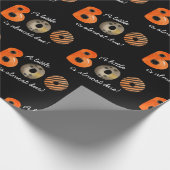 小さなブーのハロウィーンの赤ちゃんシャワー ラッピングペーパー (角)