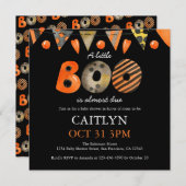 小さなブーのハロウィーンの赤ちゃんシャワー 招待状 (正面/裏面)